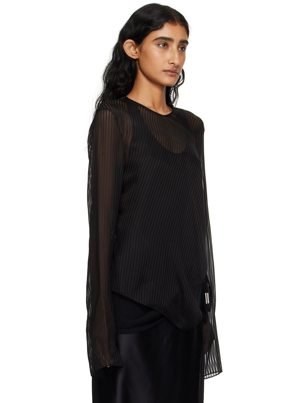 Black Benonia Long Sleeve T-shirt - 2
