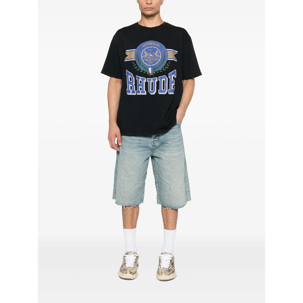 Rhude Black T-Shirts & Vests - T-Shirts Men - 4