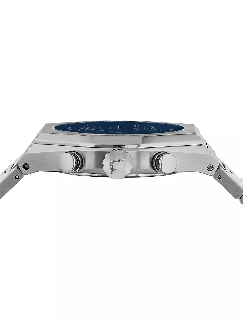 Ferragamo Tonneau Chrono Stainless Steel Bracelet Watch - 3