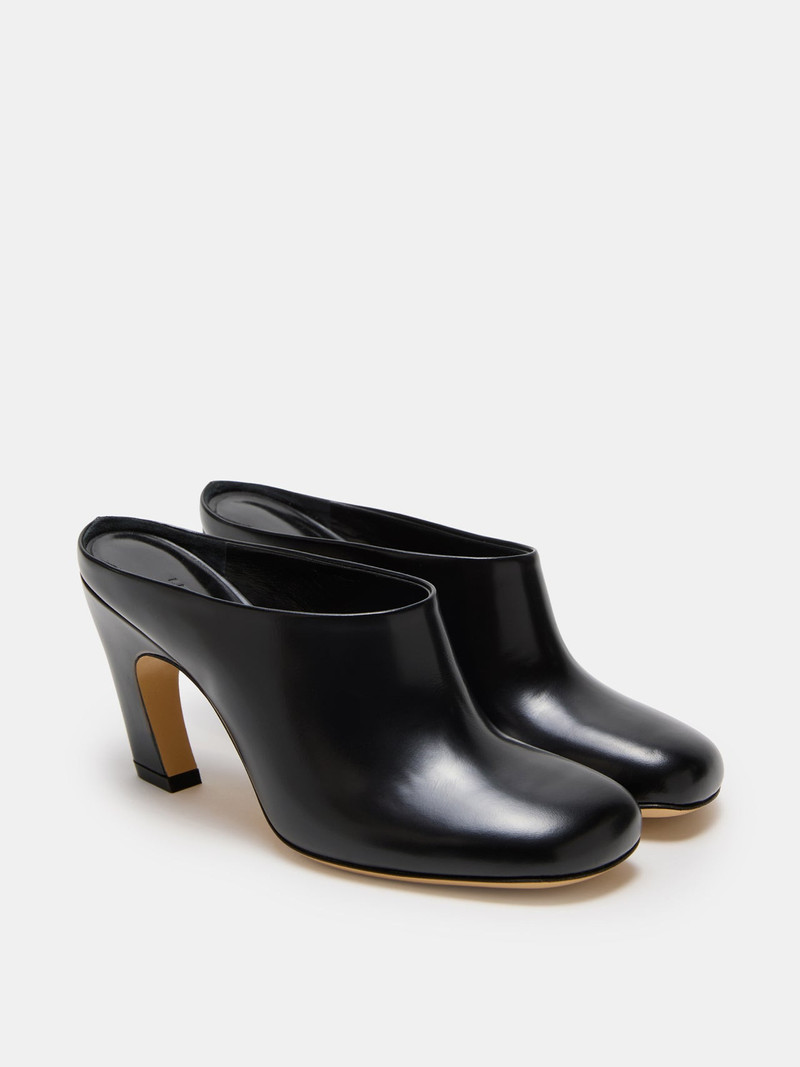 LE MONDE BÉRYL Mica Mule / Black Spazzolato Leather outlook