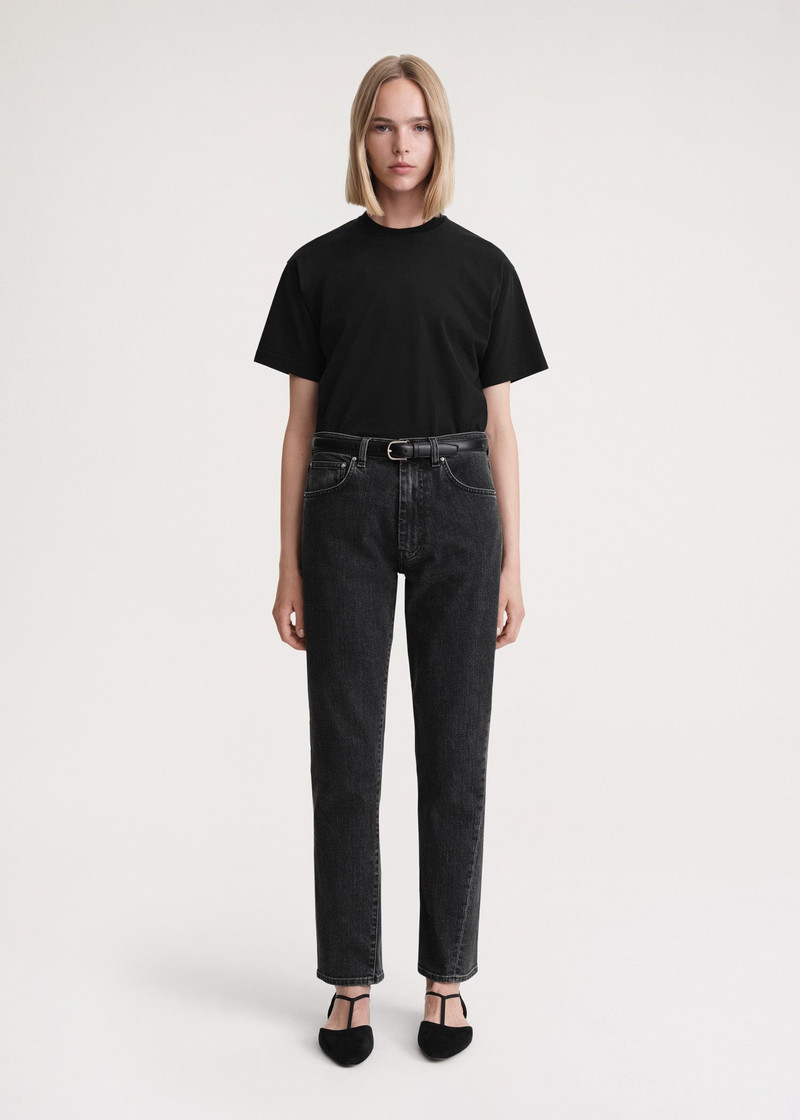 Totême Twisted seam denim grey outlook