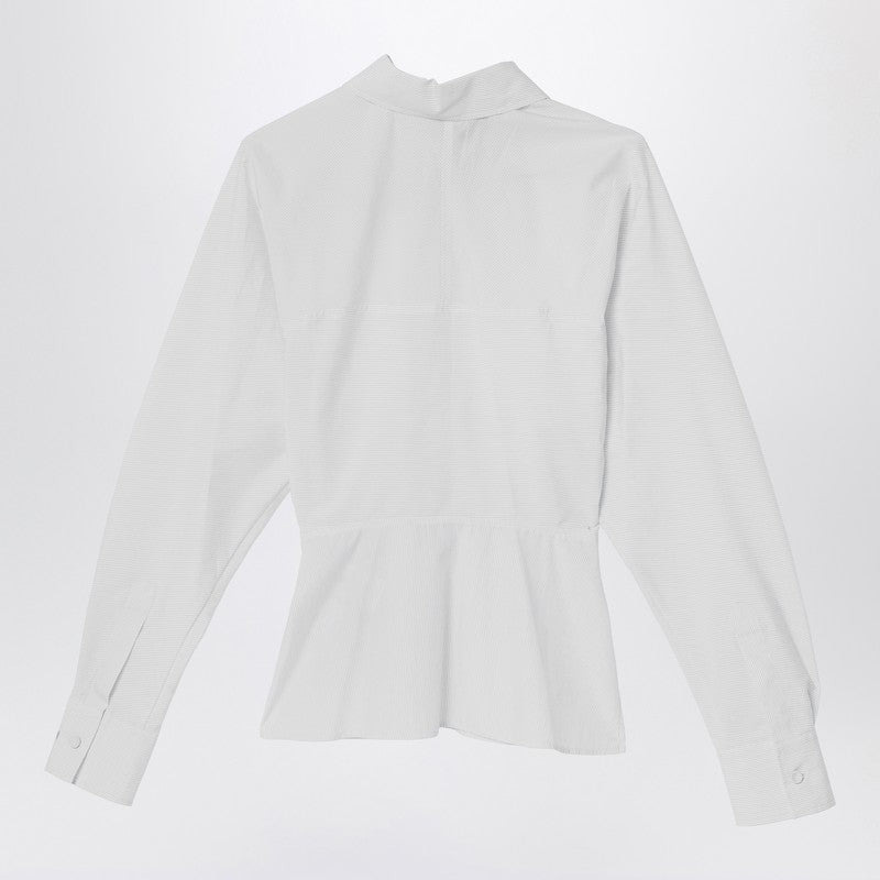 Fendi White Striped Cotton Shirt Women - 2