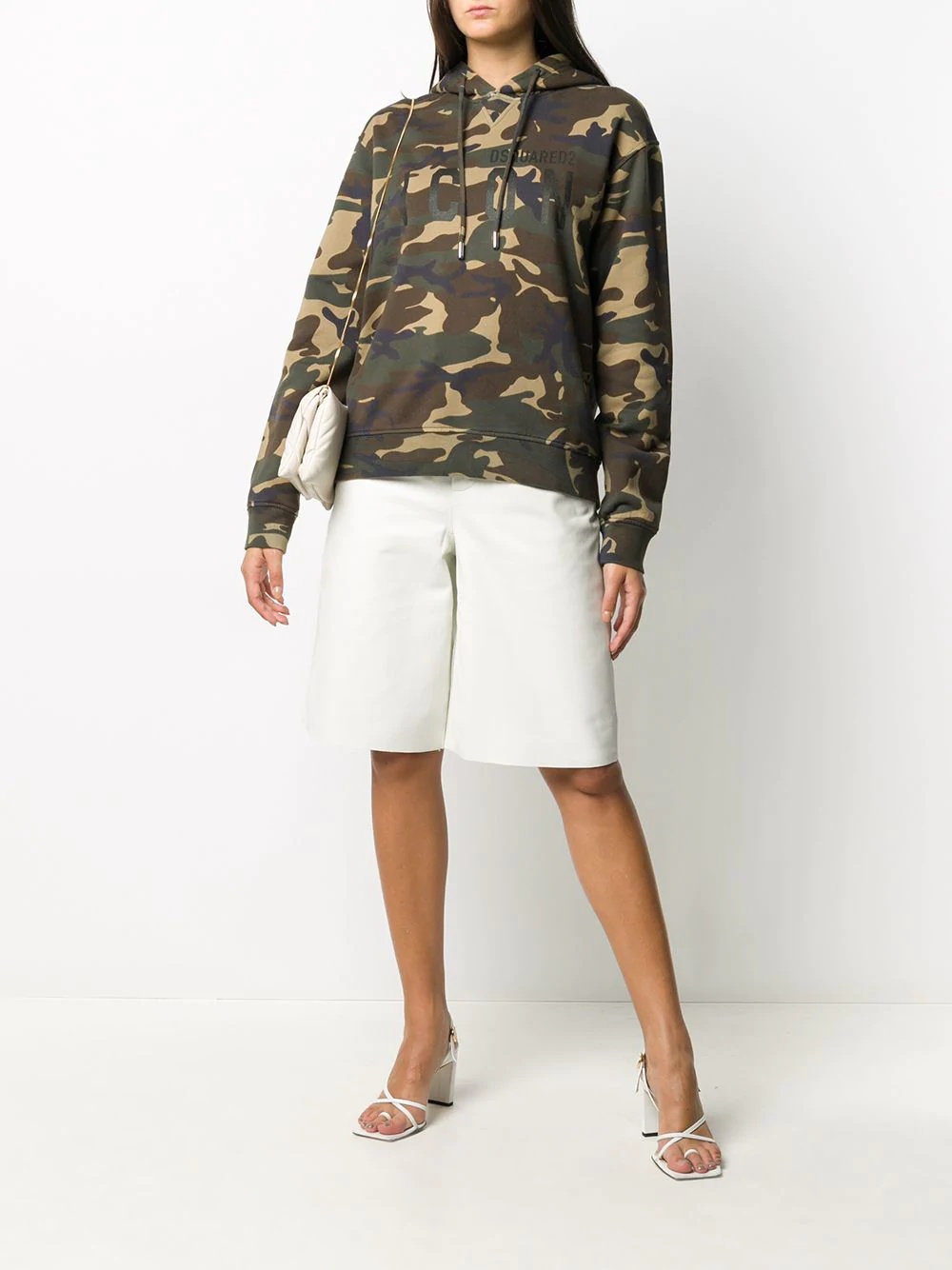 camouflage print hooded sweatshirt - 2