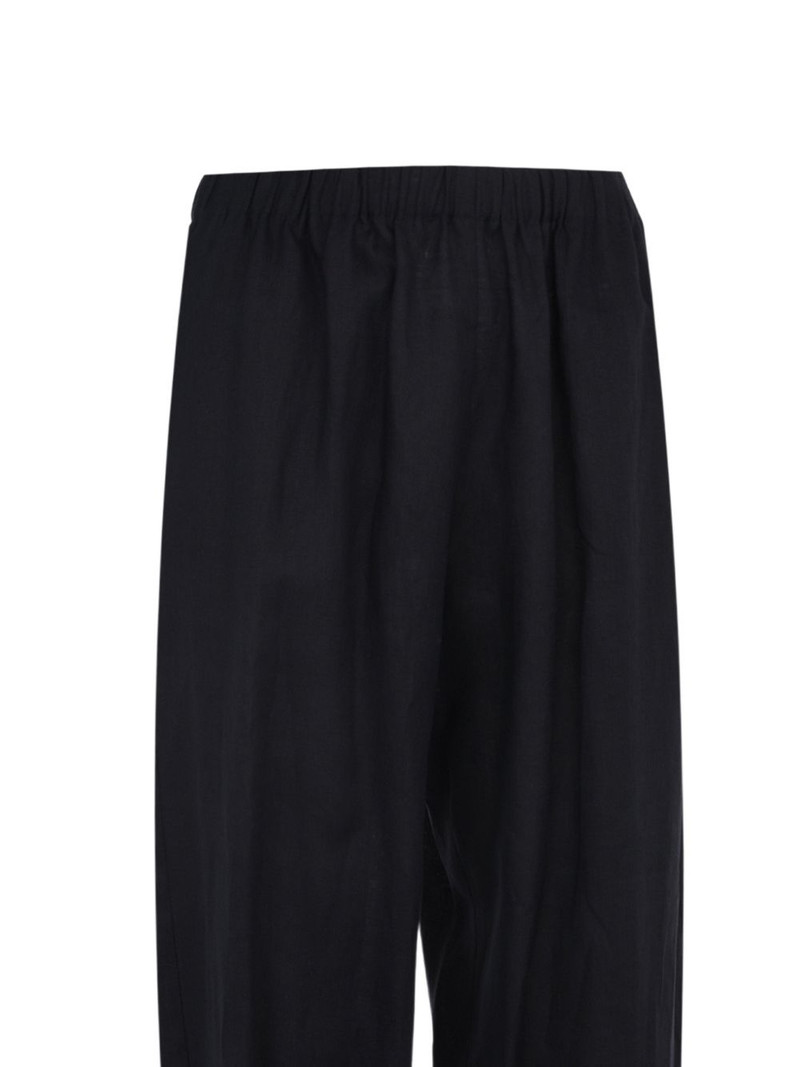 Trevi elasticated-waistband linen trousers 4