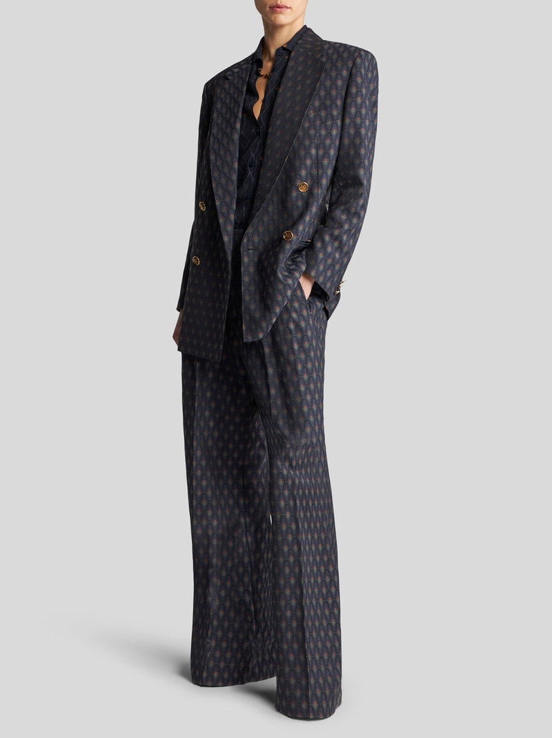 Etro DOUBLE-BREASTED WOOL JACQUARD JACKET outlook