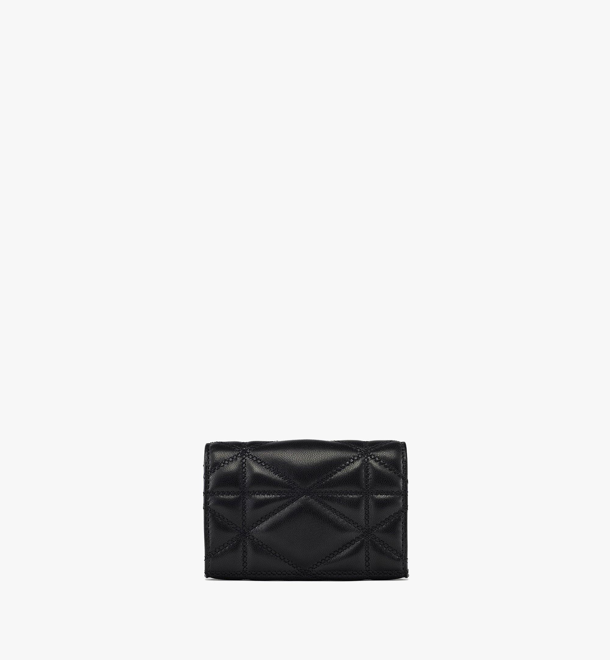 Travia Card Case in Cloud Quilted Leather - 3
