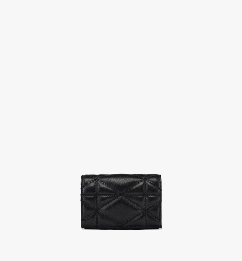Travia Card Case in Cloud Quilted Leather 3