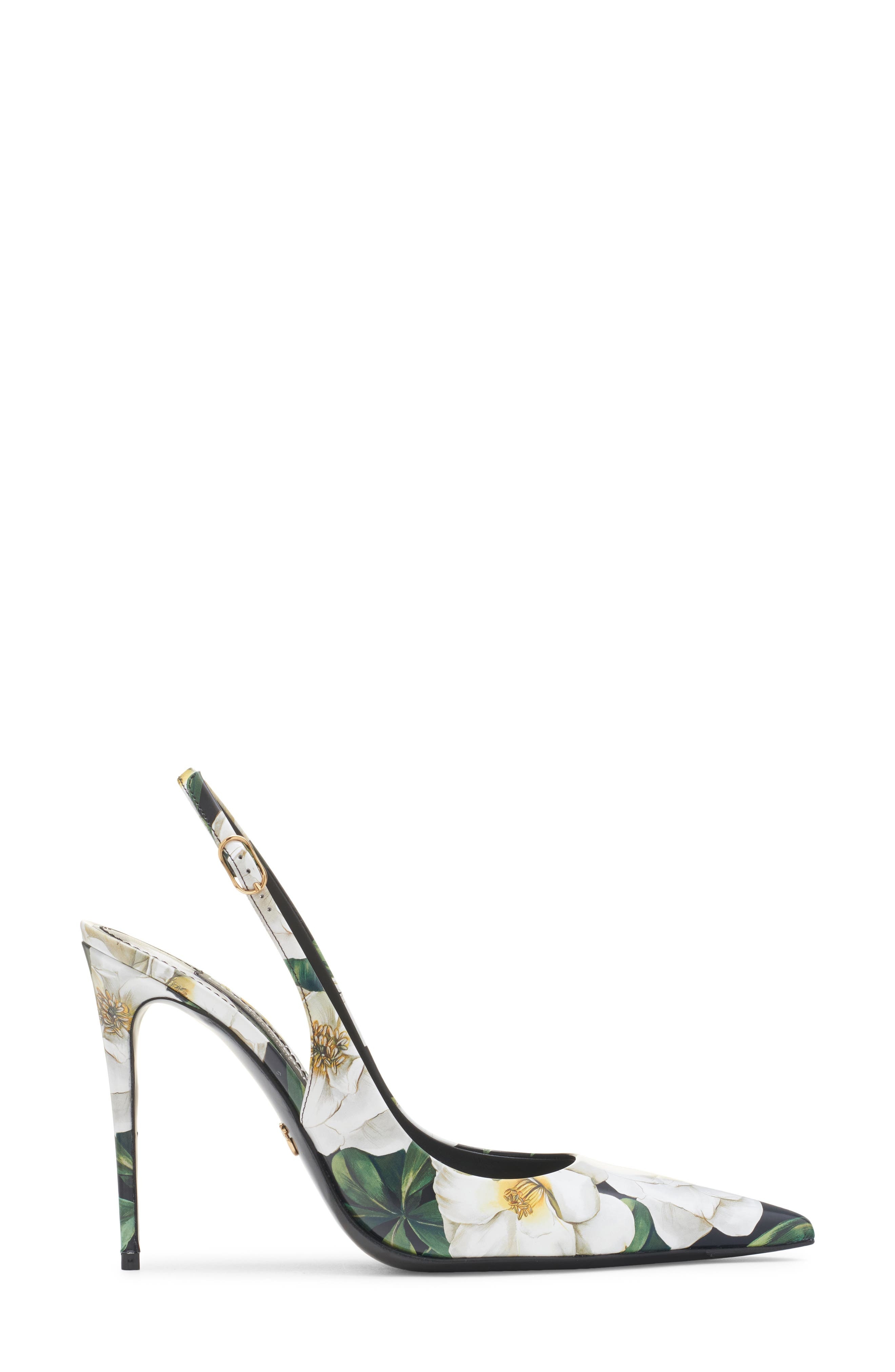 Dolce&Gabbana Gardenia Print Slingback Pump in Gardenia F.nero at Nordstrom - 3