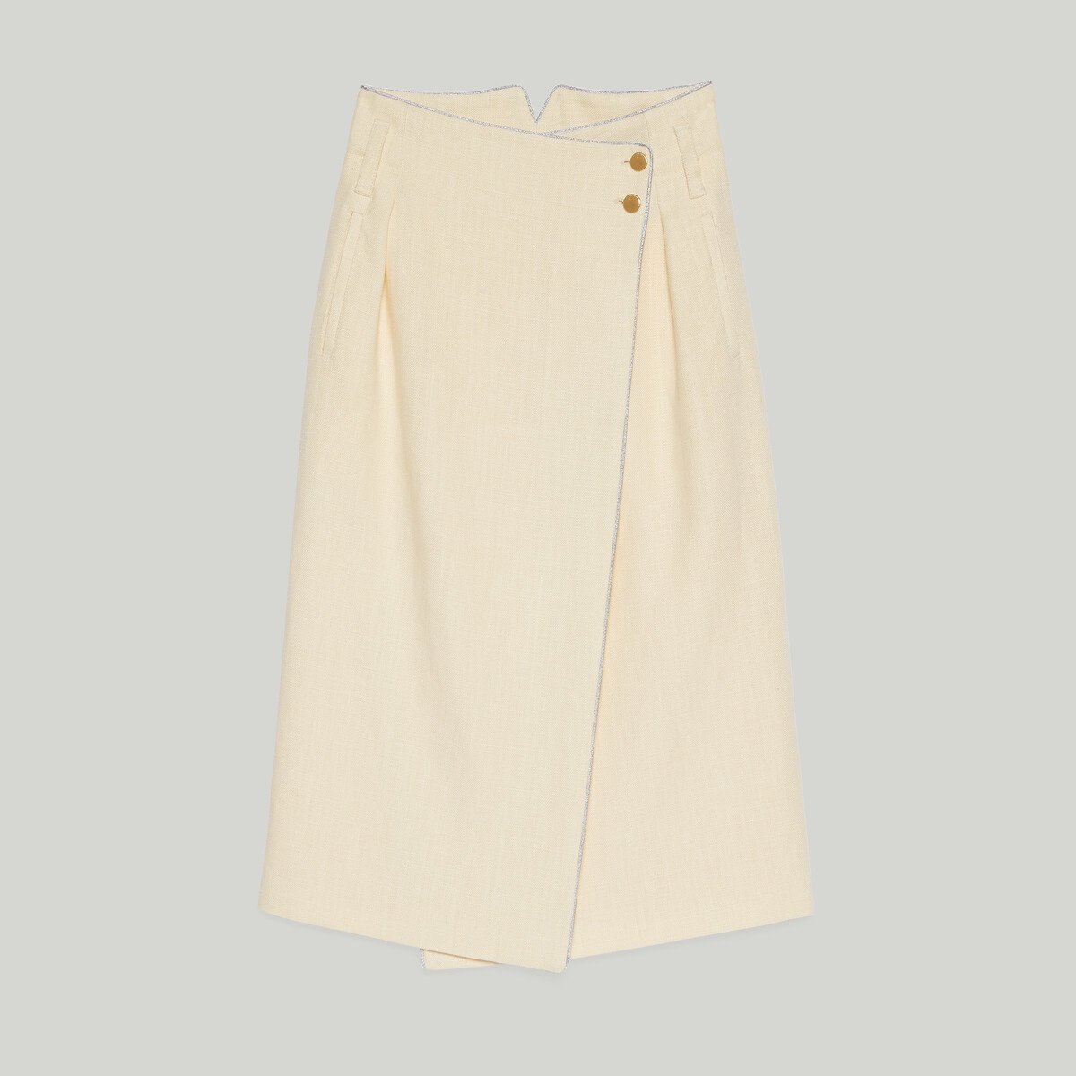 Canvas linen skirt - 1