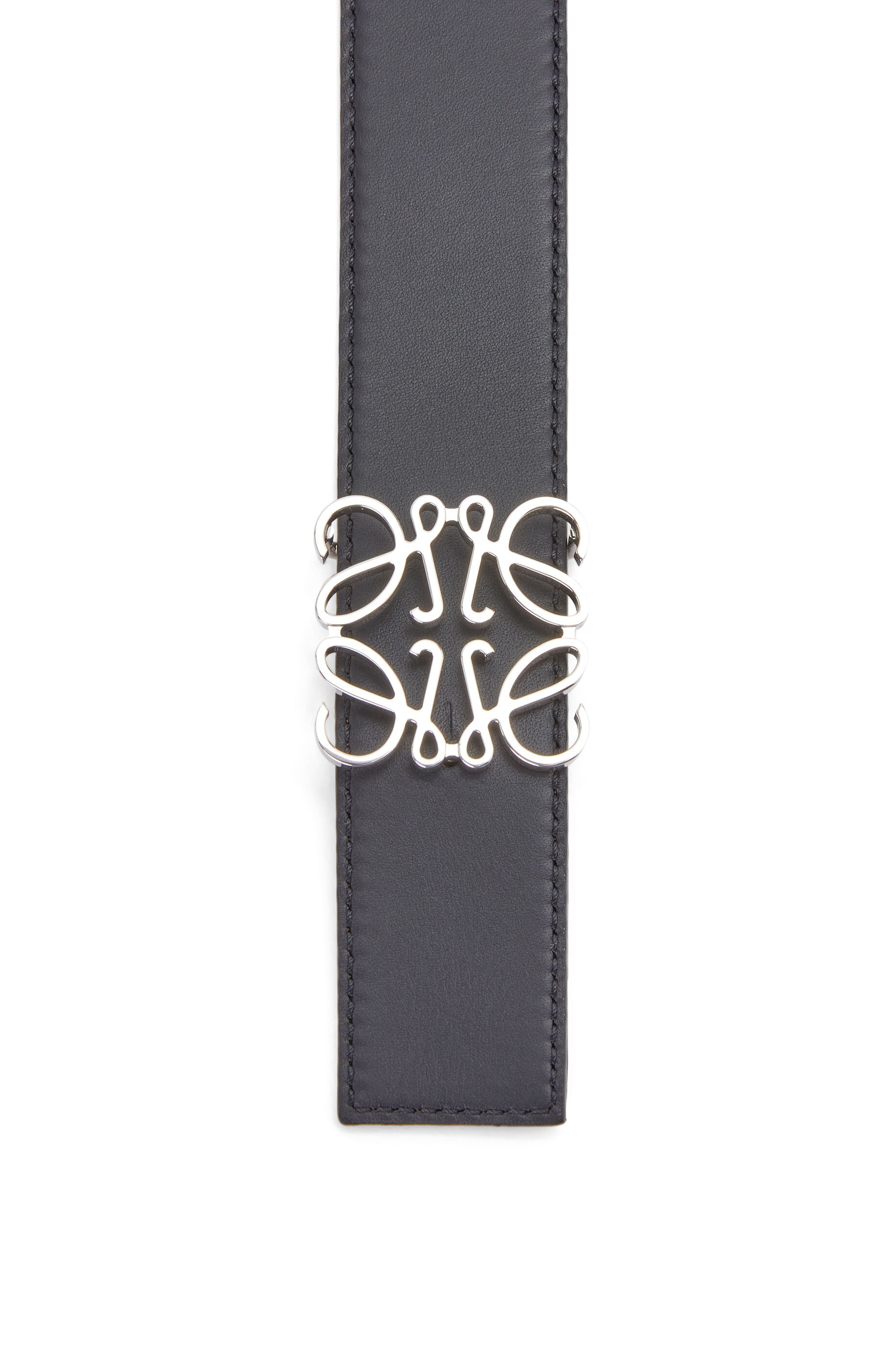 Reversible Anagram belt in soft grained calfskin and smooth calfskin - 5