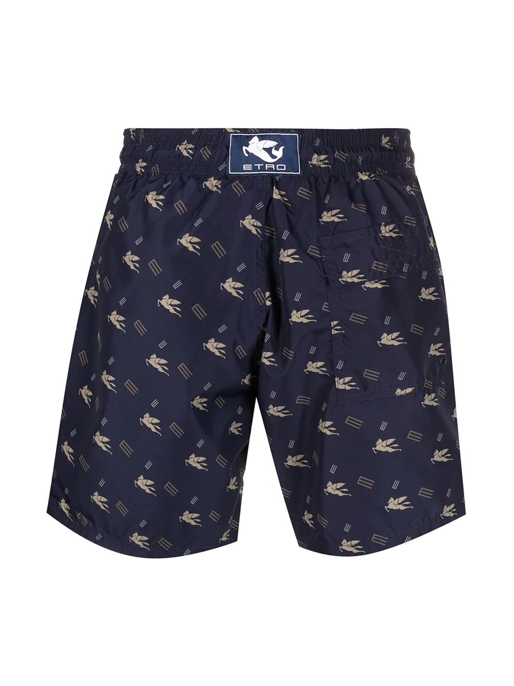 pegasus monogram-print swim shorts - 2