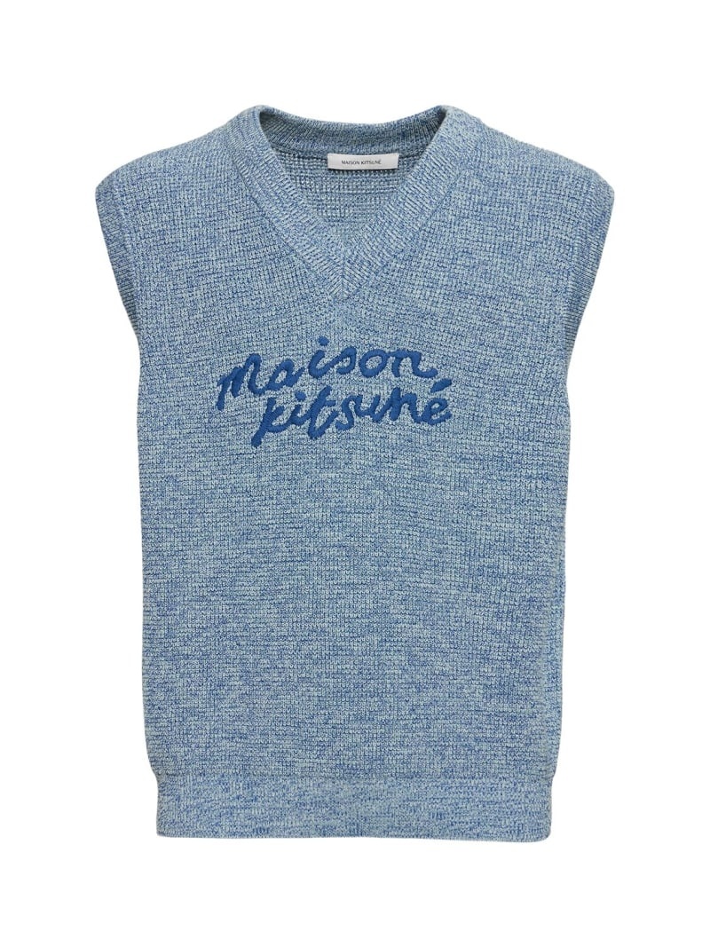 Maison Kitsuné handwriting oversize vest - 1