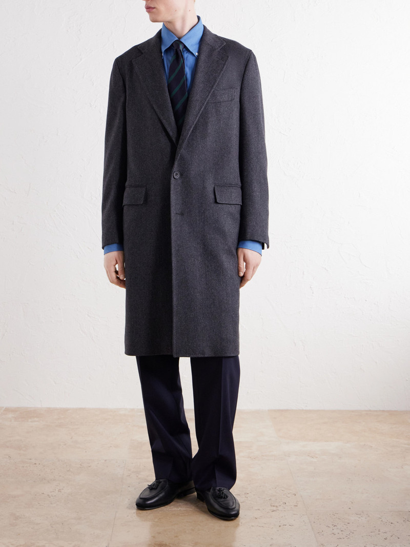 Herringbone Virgin Wool Coat 3