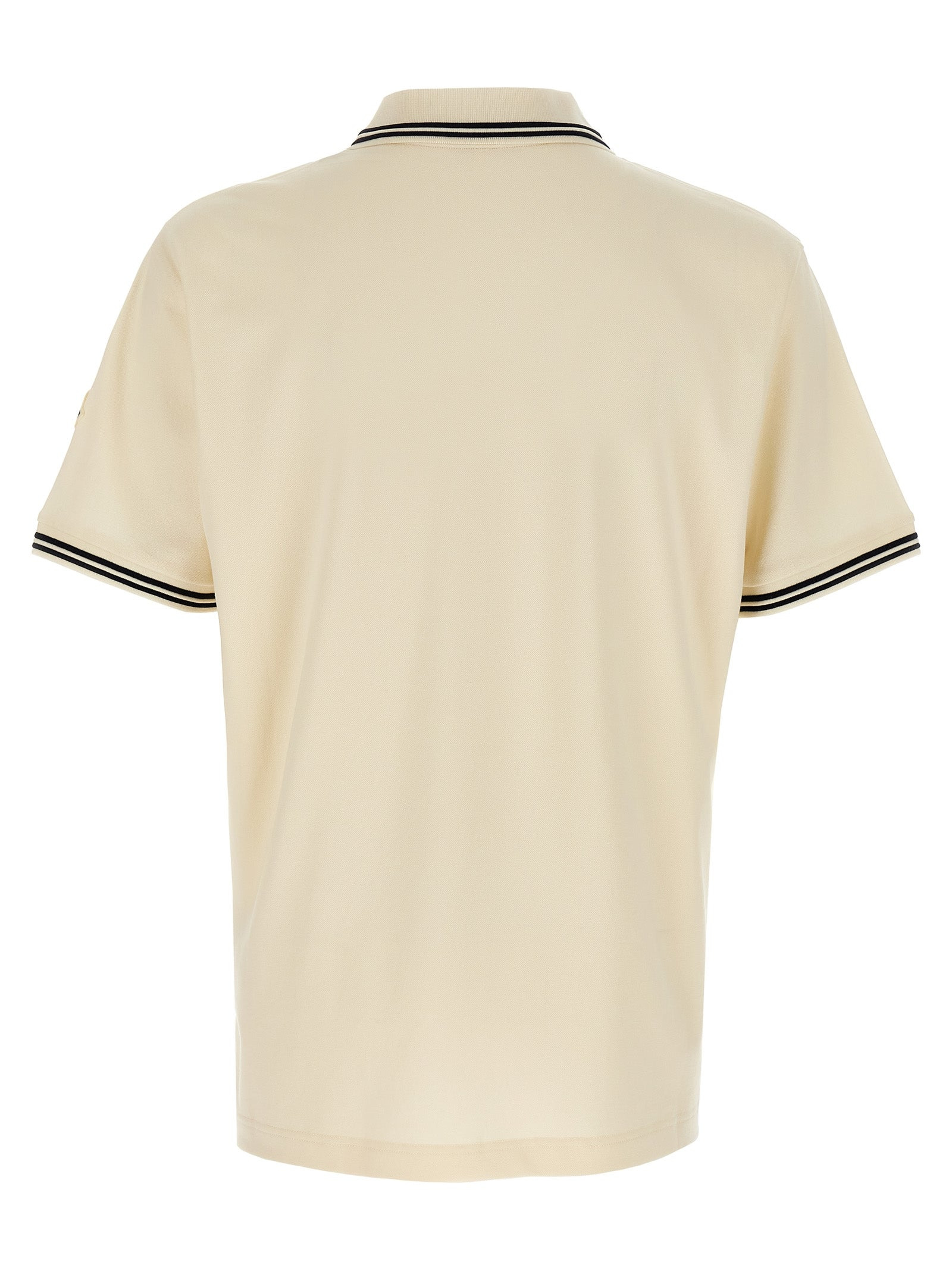 Logo Embroidery Shirt Polo Beige - 2