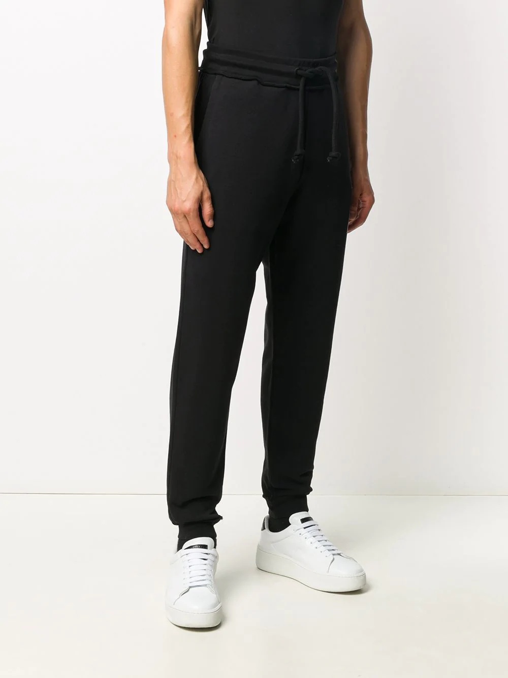 embroidered logo patch track pants - 3