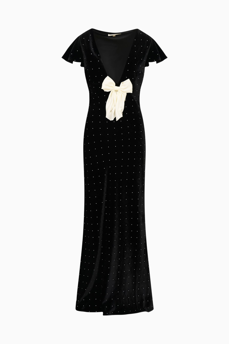 Melora Velvet Maxi Dress 1