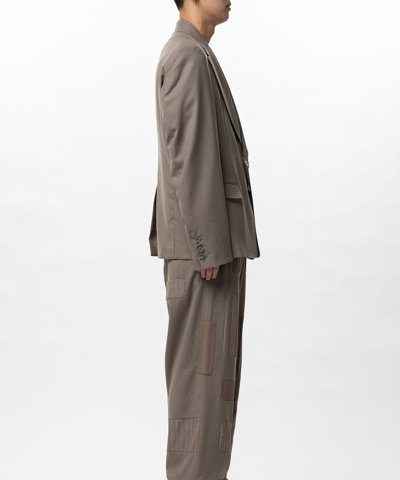 Front Layered Wool Jacket 13