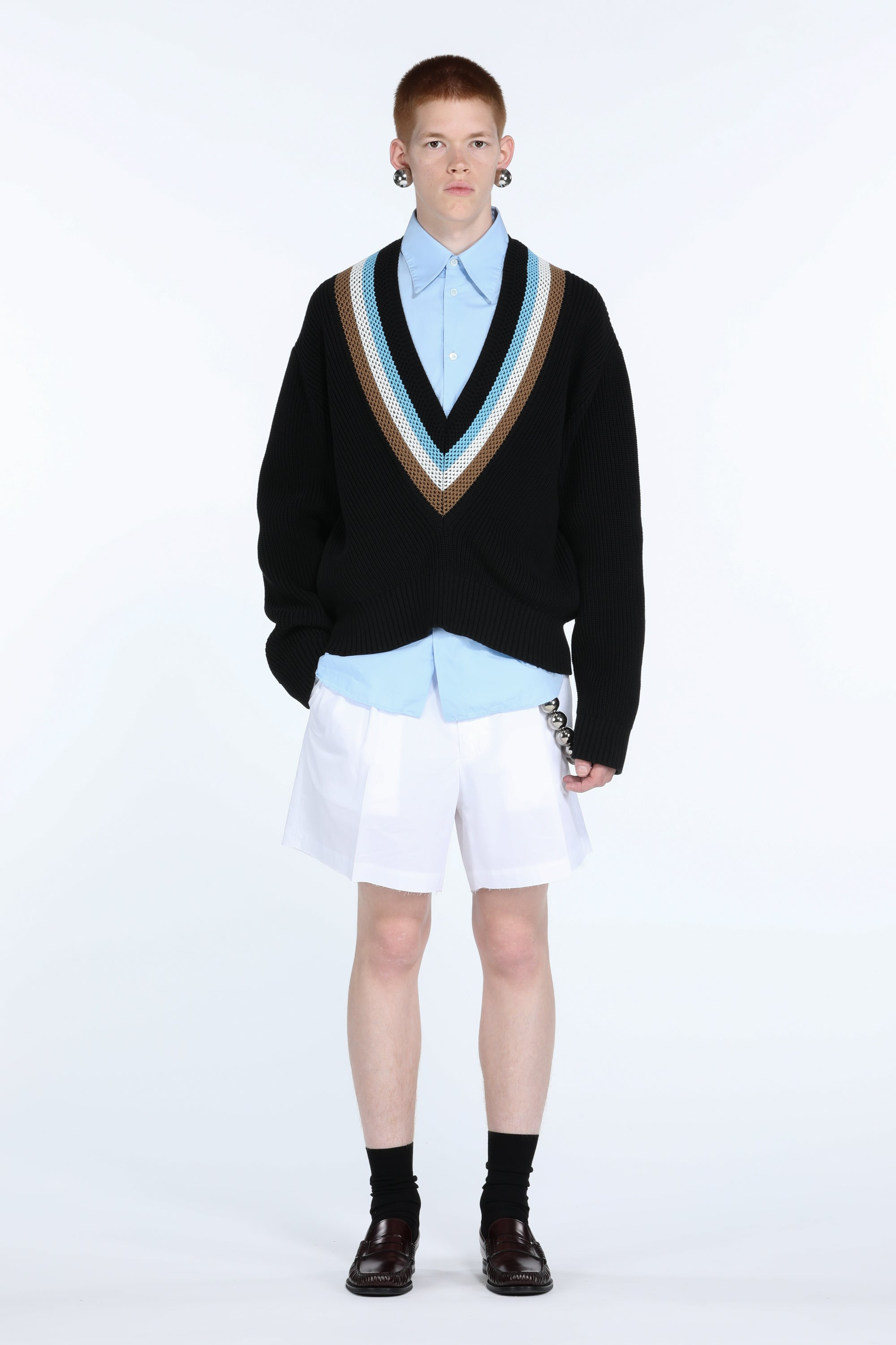 TAILORED COTTON SHORTS - 4