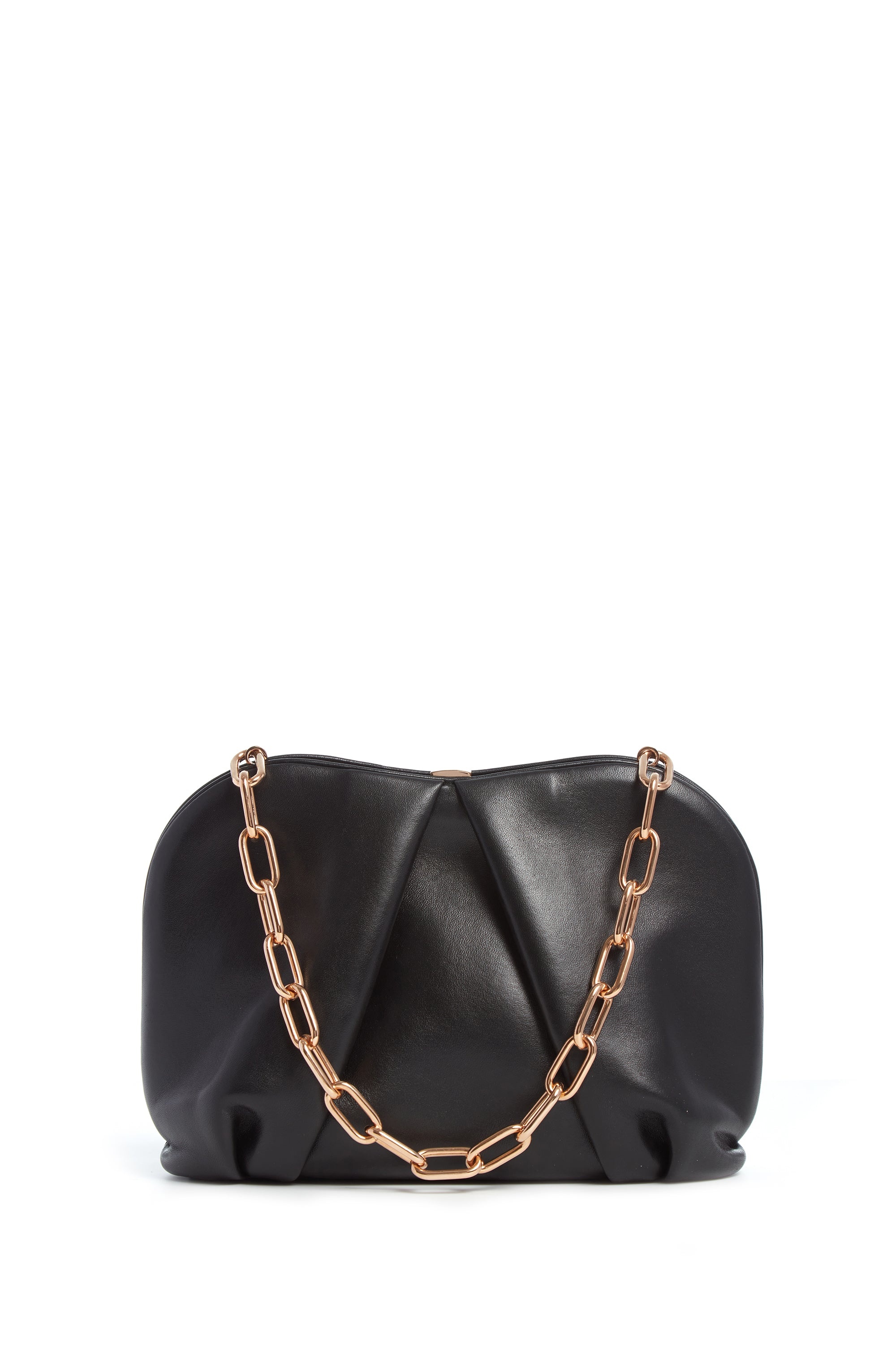 Taylor Clutch in Black Nappa Leather - 1