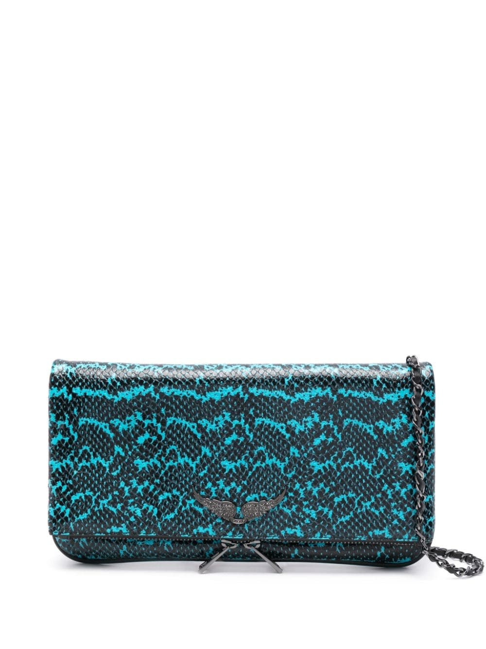 Zadig Voltaire Rock Wild clutch bag farfetch REVERSIBLE