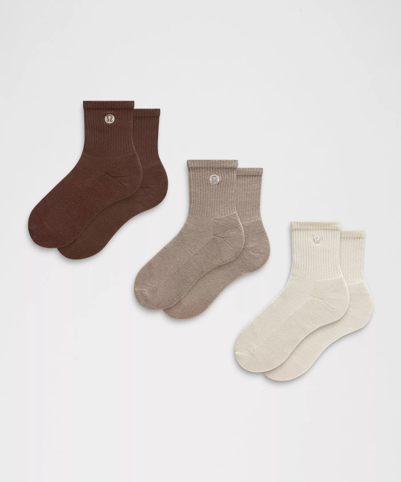 Unisex Daily Essential Quarter Socks *3 Pack 1