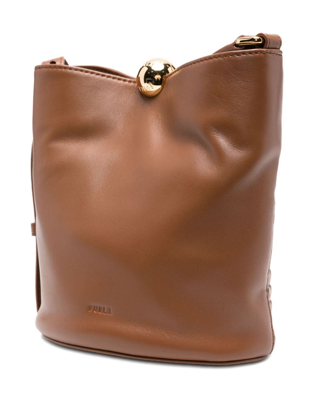 mini Sfera leather bucket bag - 3