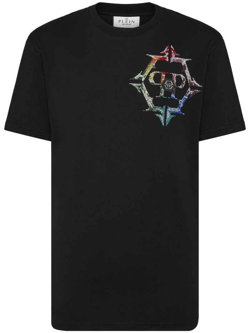 logo-patch cotton T-shirt 1