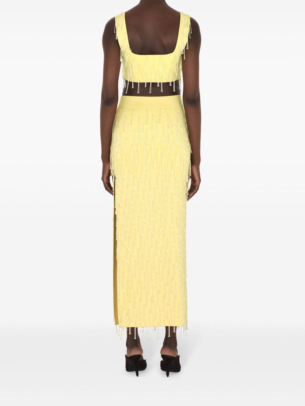 Depois fringed cropped top - 4