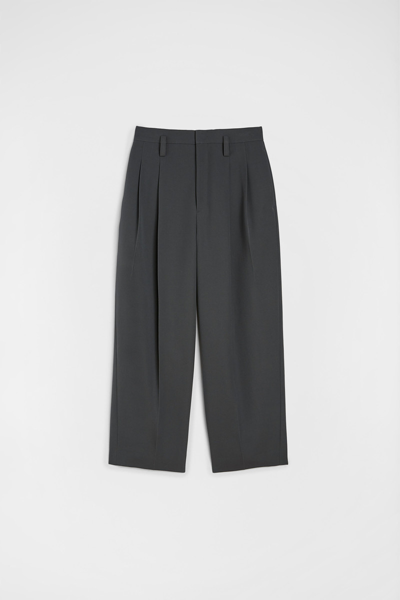 Wool Gabardine Tapered Trousers 1