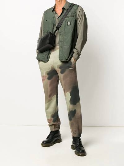 Off-White camouflage print track pants outlook