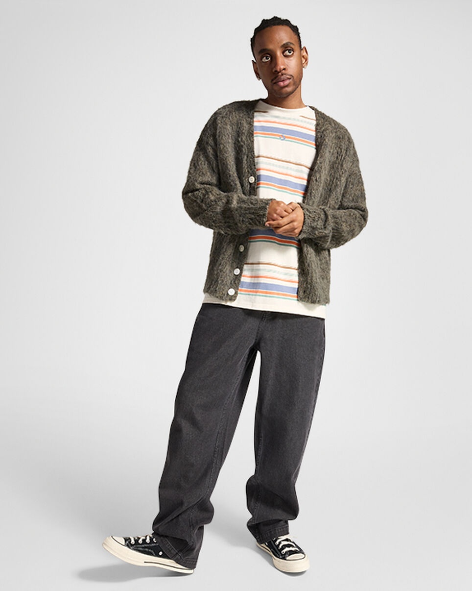 Open Hem Baggy Denim Pants - 3