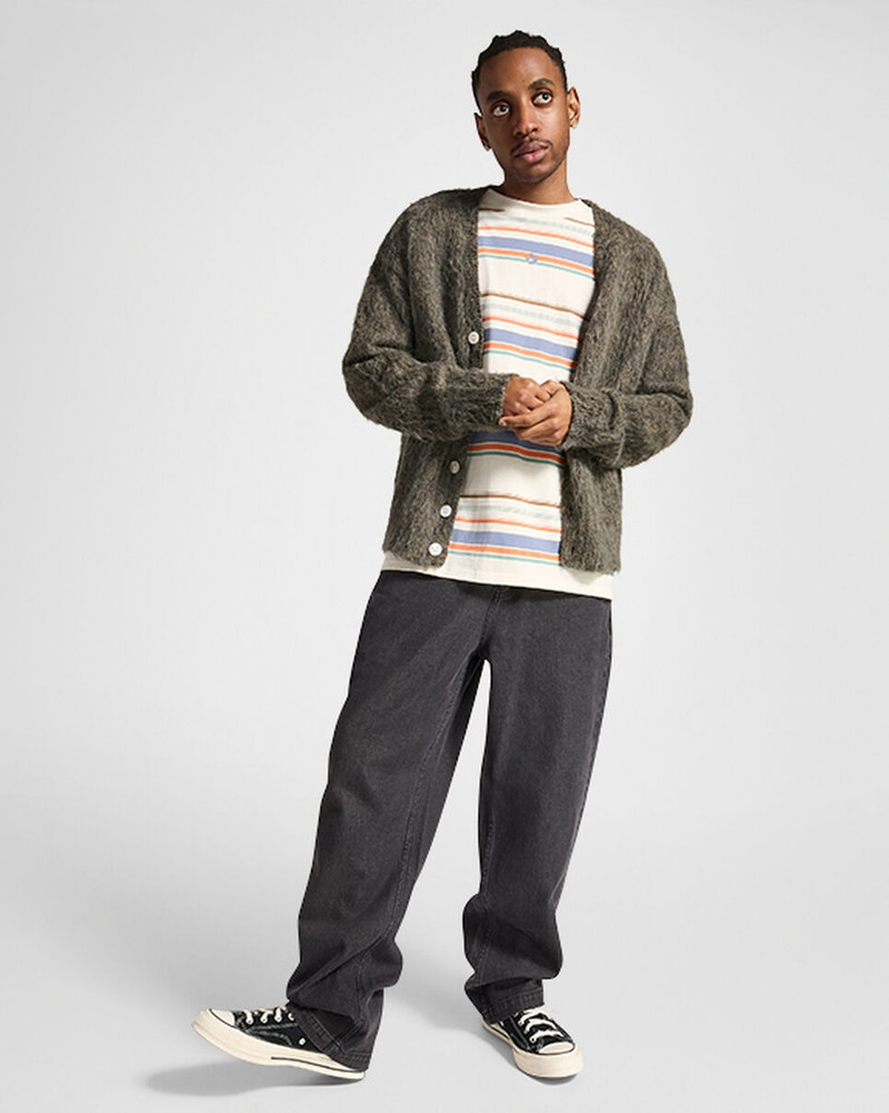 Open Hem Baggy Denim Pants 3