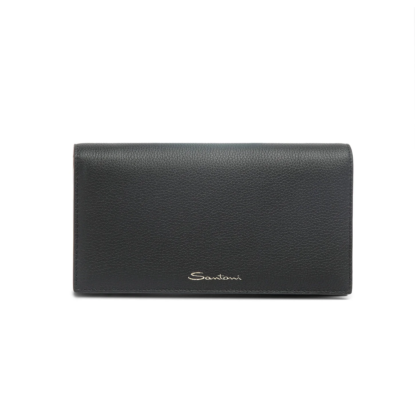 Black leather crossbody bag - 1