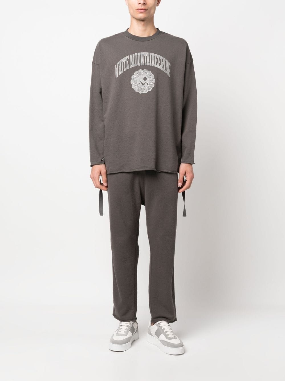 logo-print draped-strap sweatshirt - 2