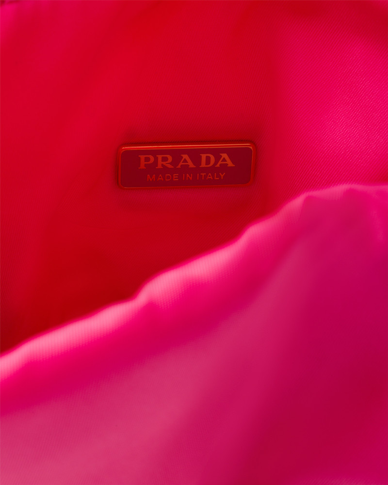 Prada Petit Sac Noir mini Re-Nylon and nappa leather bucket bag 4