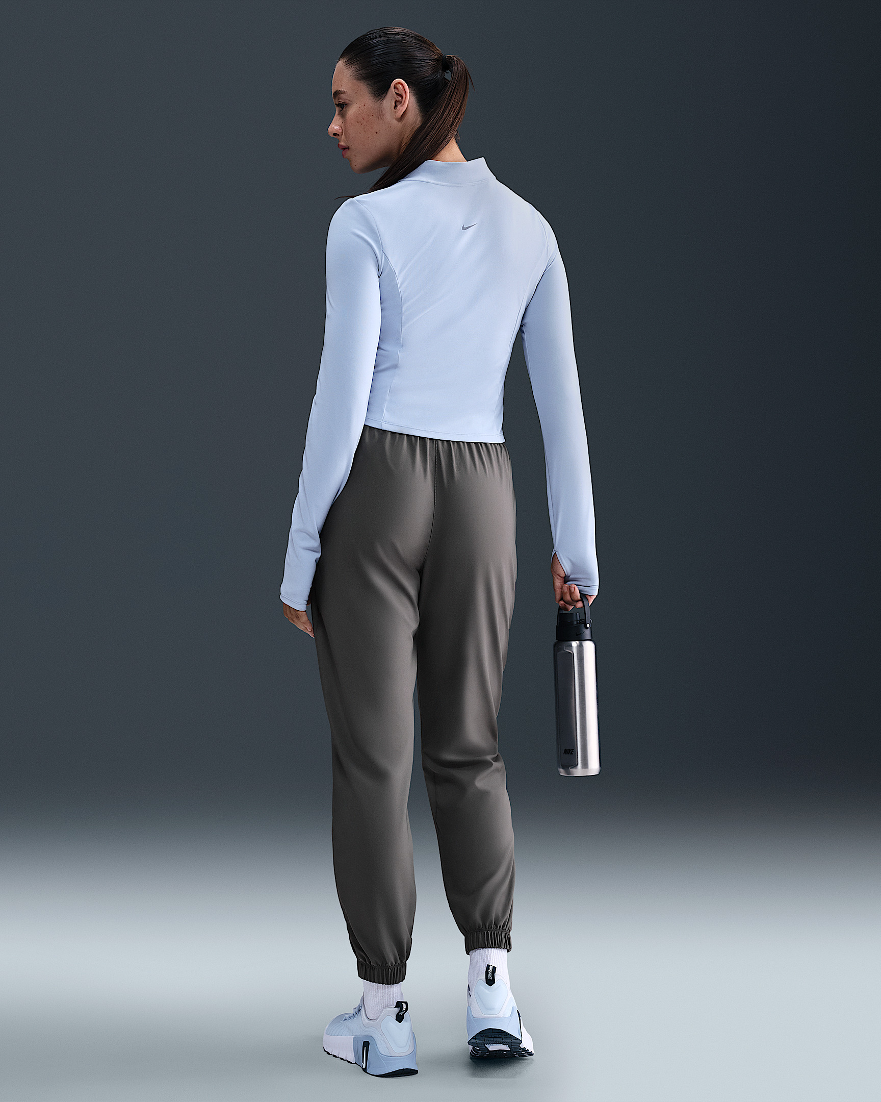 Nike One Women's Dri-FIT High-Waisted 7/8 Joggers - 4