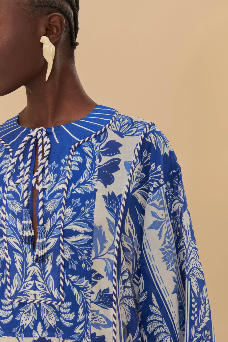 Off-White Delicate Tapestry Maxi Cover Up 3