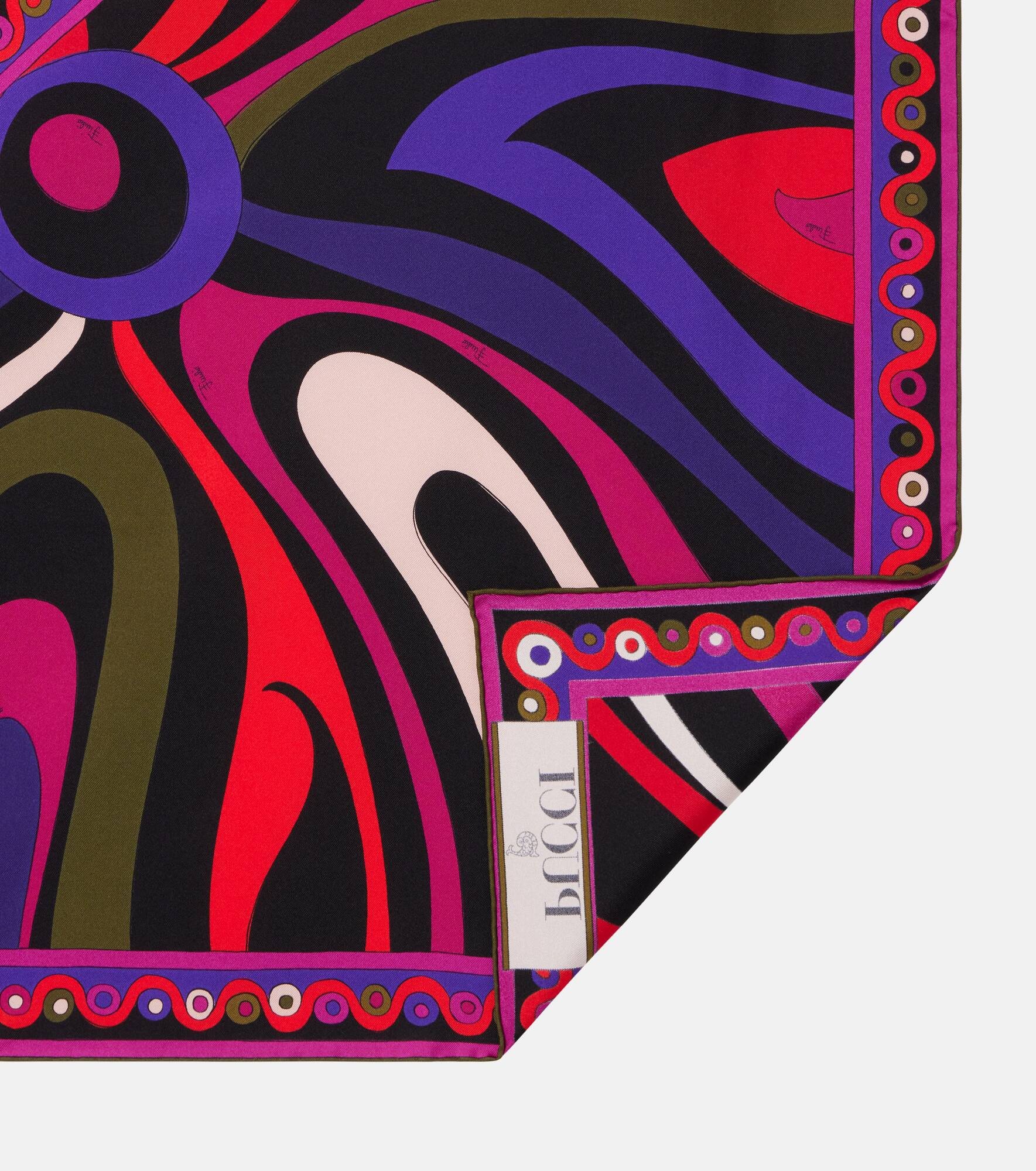 Marmo and Orchidee silk twill scarf - 5