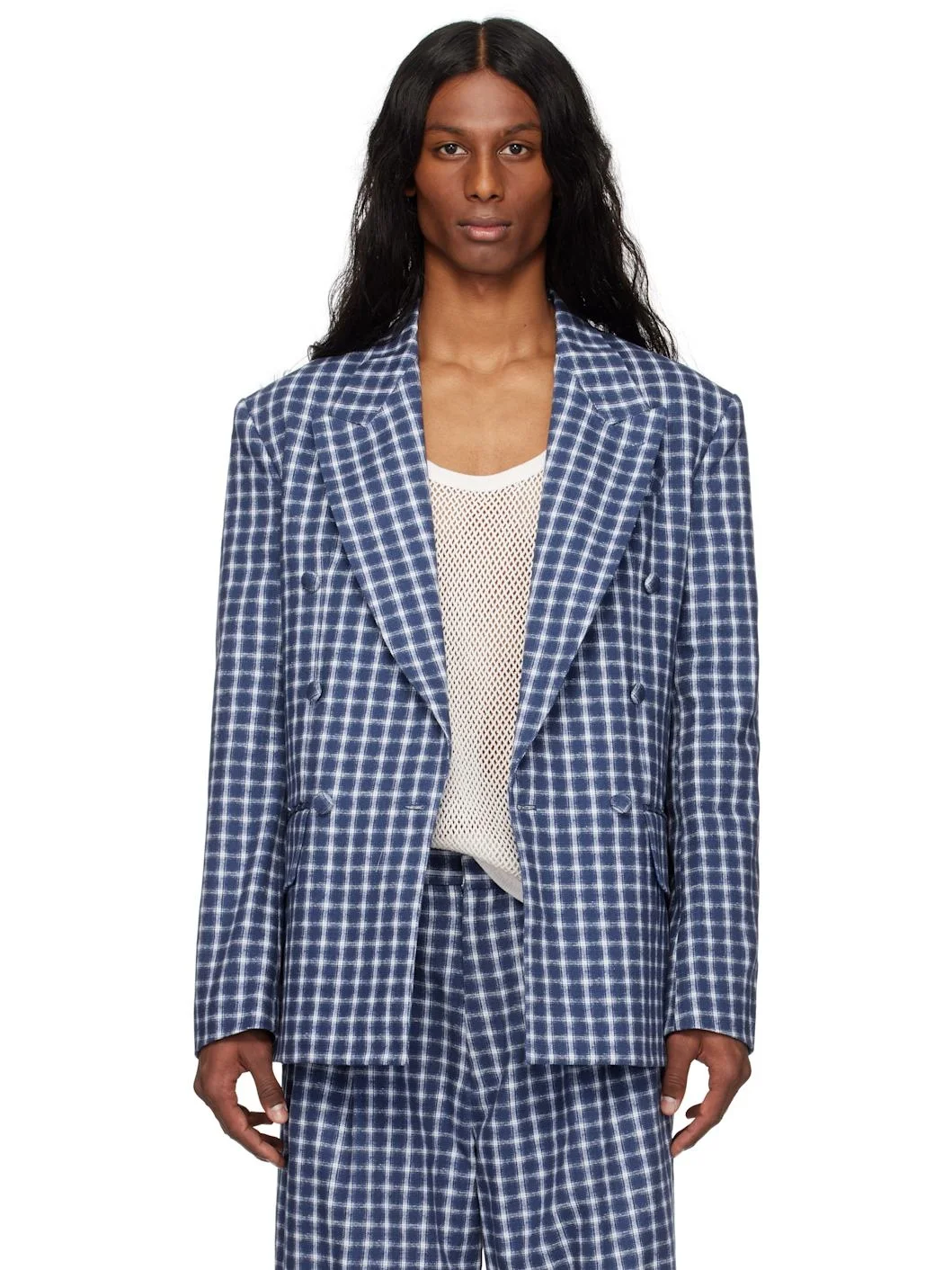 check double braested blazer - 1