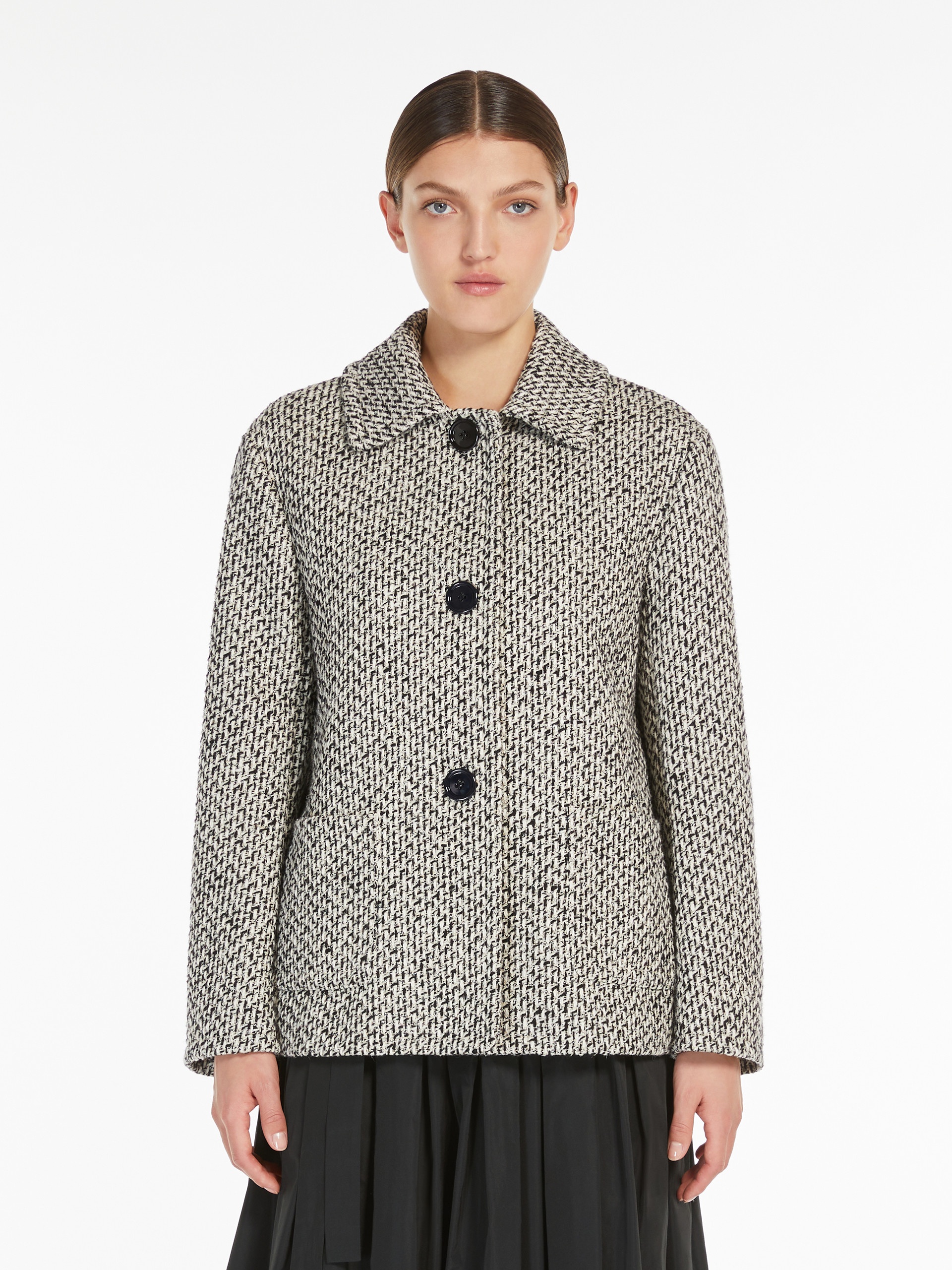 PIER Patterned wool and cotton jacket - 3