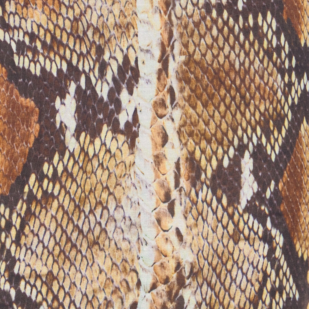 Python Print Shirt Dress - 5