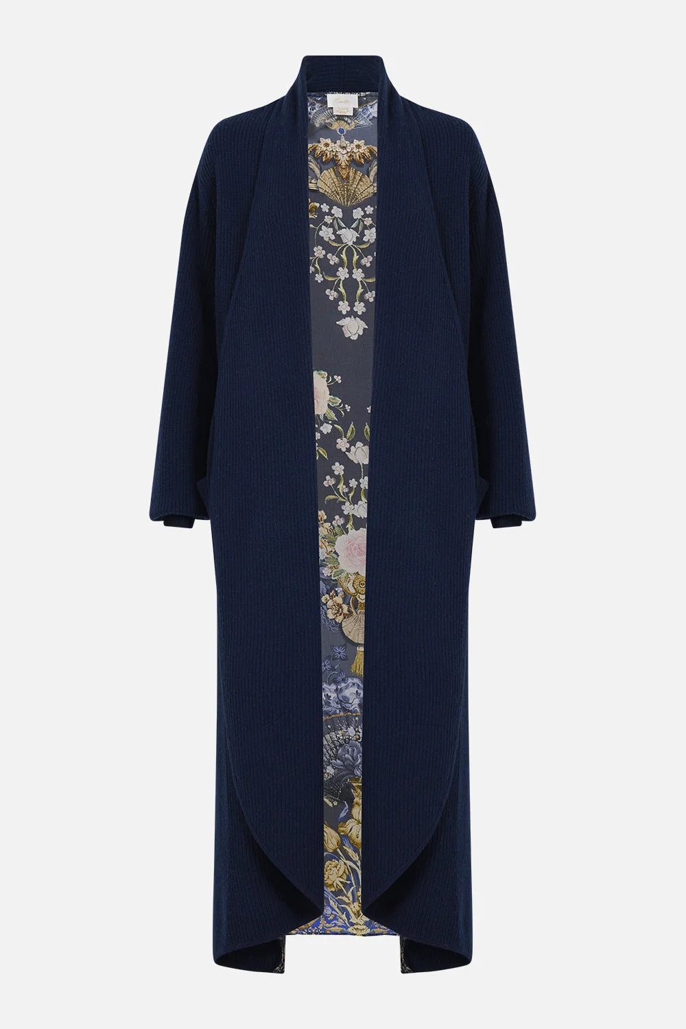 WOOL BLEND KNIT LAYER WITH SILK BACK - 1