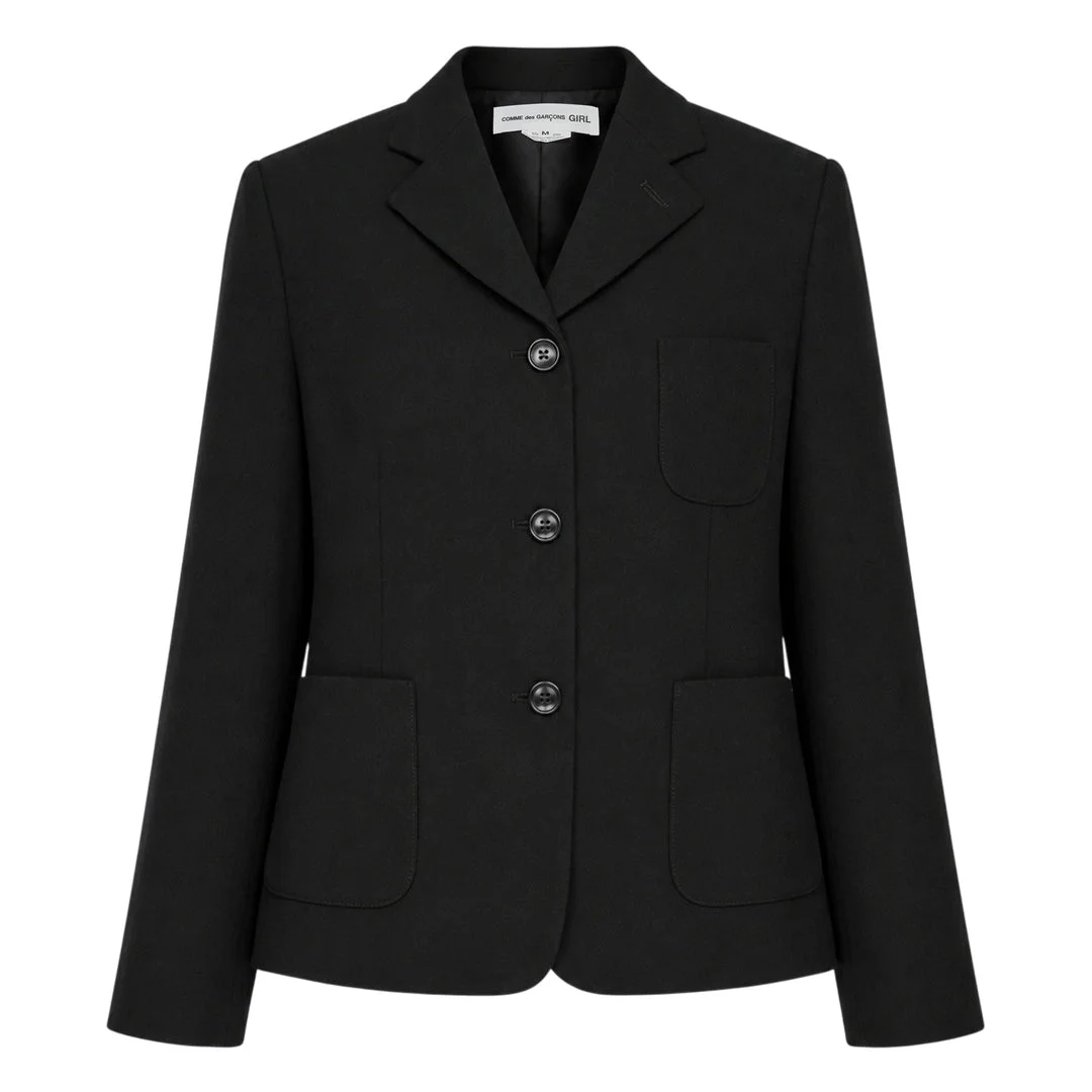 Straight Cut Button Down Jacket - 1