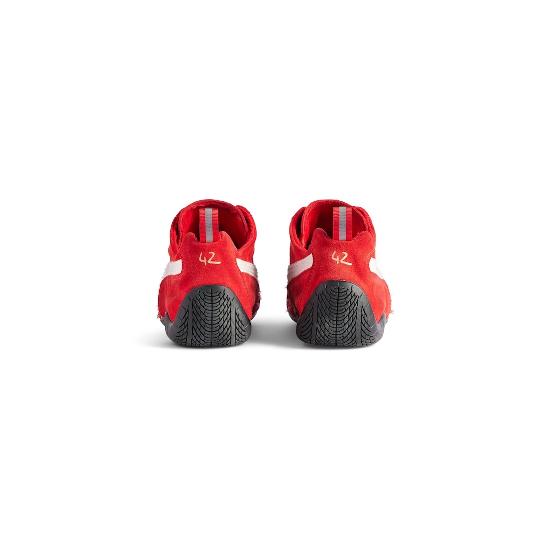 Speedcat Suede Balenciaga in Red/white/black - 5
