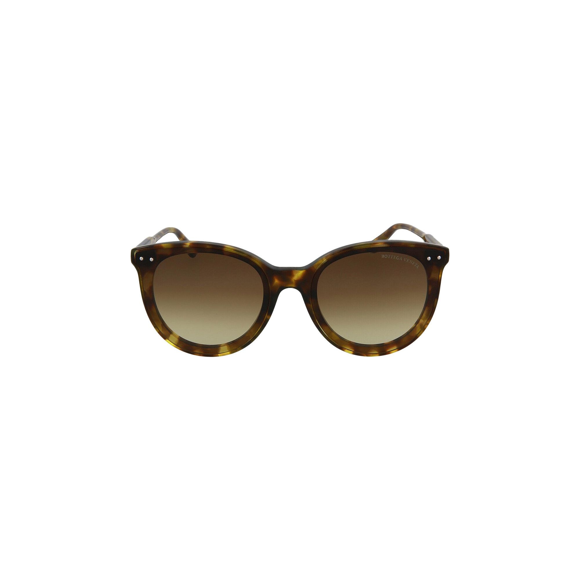 Bottega Veneta Round Sunglasses 'Havana/Brown' - 1