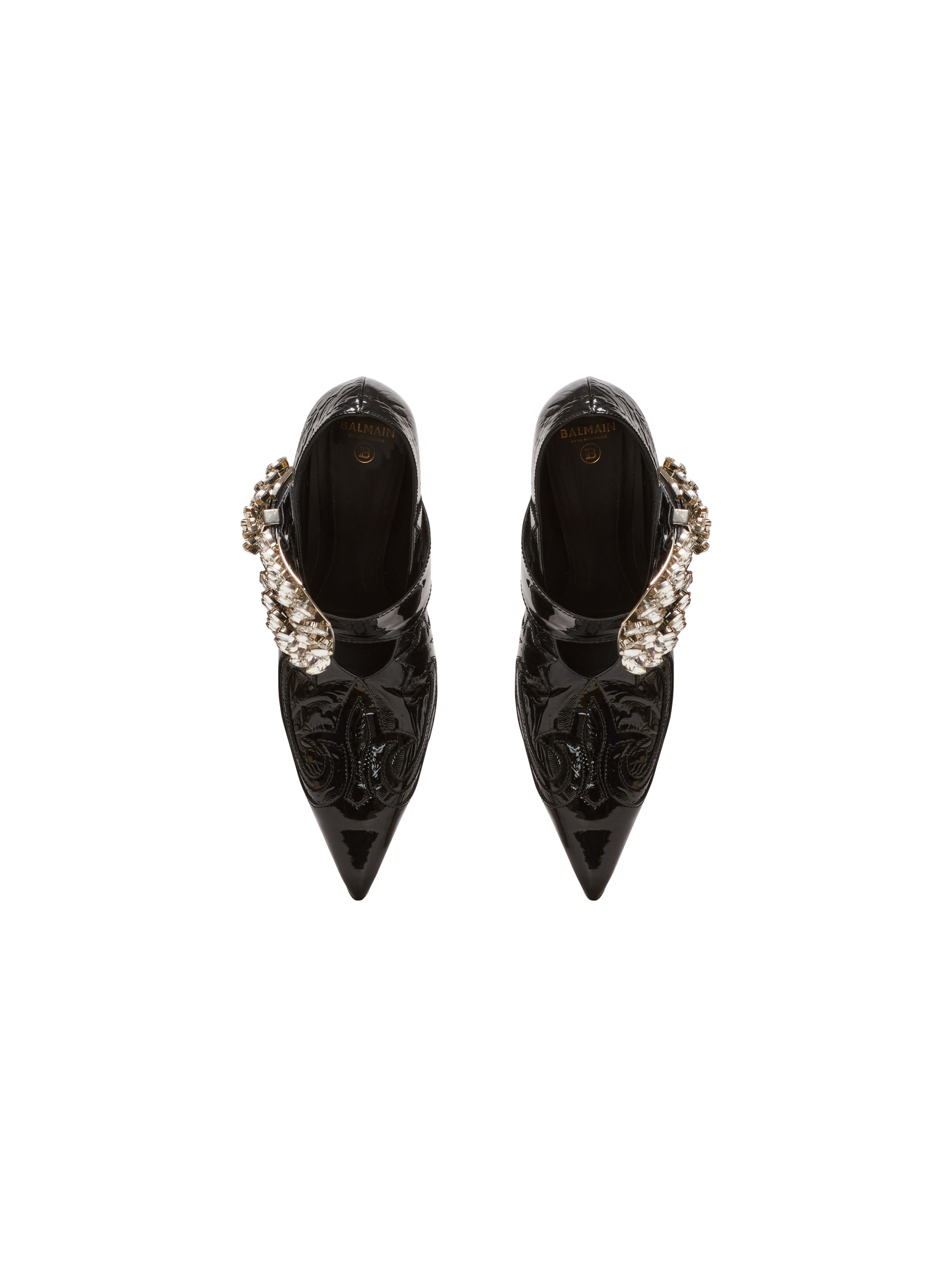 Clara Western patchwork patent leather pumps - 3