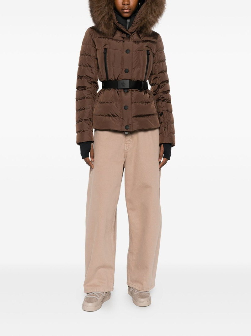 Moncler belted puffer jacket outlook