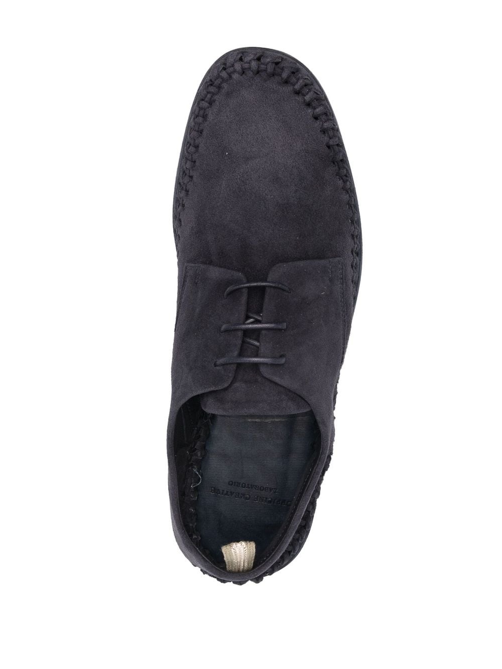 lace-up suede brogues - 4