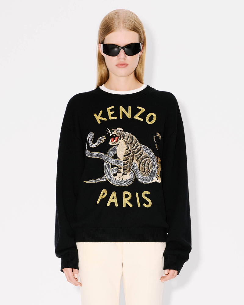 'Lunar New Year' genderless embroidered jumper in wool and cotton 3