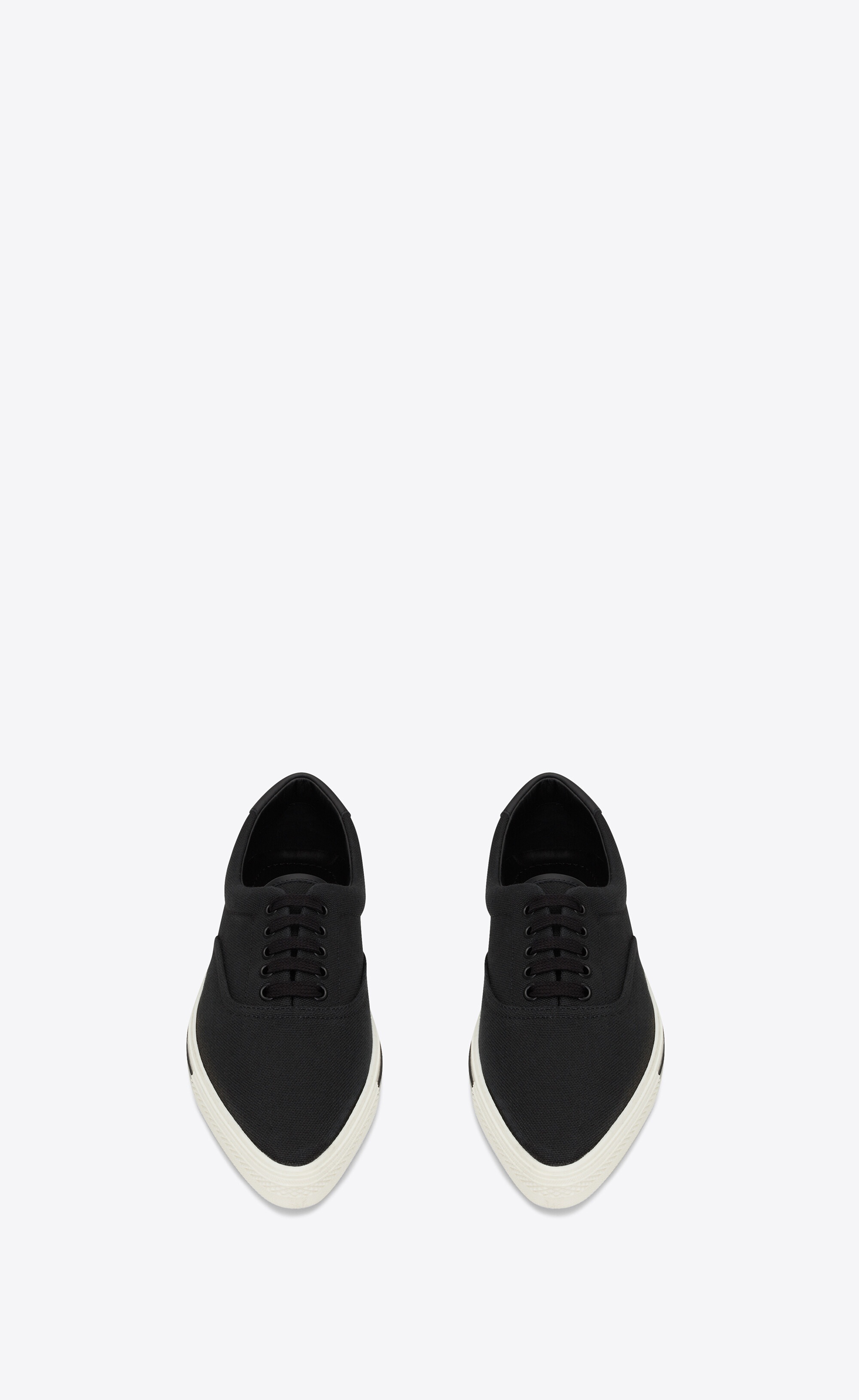 club low top sneakers in canvas and leather - 2